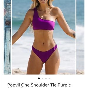 Blue violet bikini set from Popvil